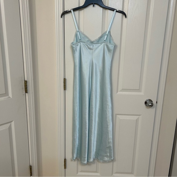 Vince Fray Edge Satin Slipdress in Sea Star Size XS - Picture 6 of 9